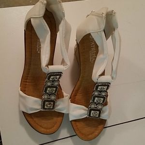 Patrizia white platforms.